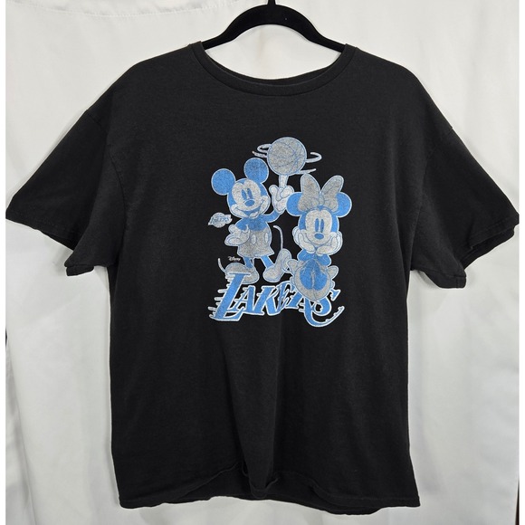Disney x Junk Food Other - Disney Junk Food Mickey Minnie Lakers T Shirt Black Mens‎ Large Streetwear